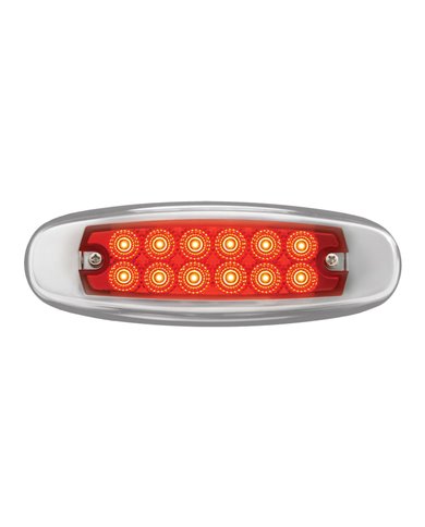 GG76442 - ULTRA THIN SPYDER RD/RD 12LED DUAL FUNCTION LIGHT W/S.S. RIM