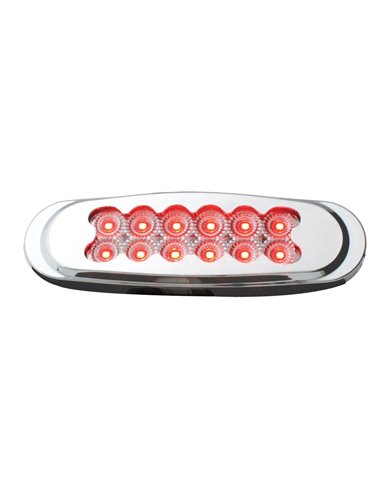 GG76703 - ULTRA THIN MATRIX STYLE SPYDER RED/CLEAR 12-LED MARKER LIGHT