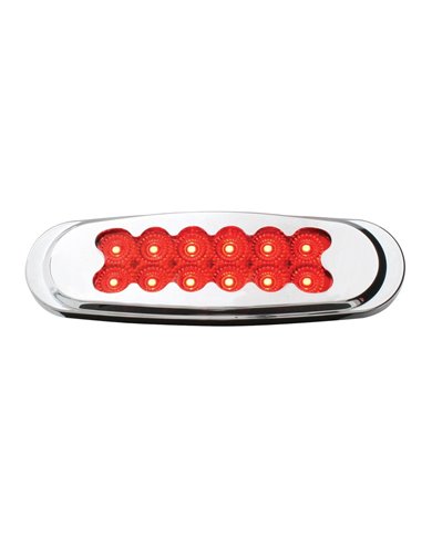 GG76707 - ULTRA THIN MATRIX STYLE RD/RD SPYDER 12LED DUAL FUNT. LIGHT