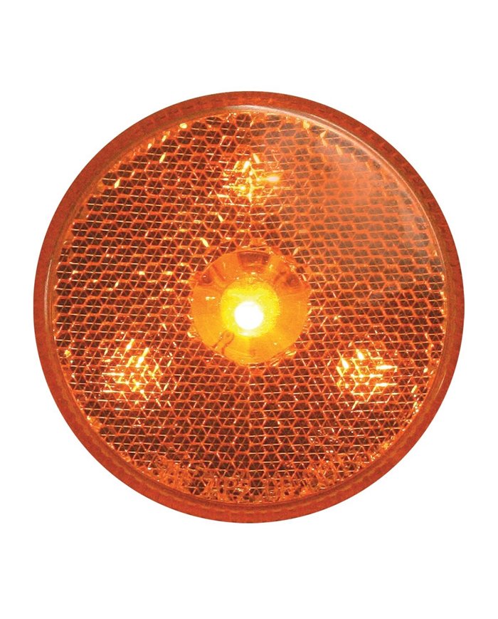 GG76970 - 2.5" REFLECTOR AMBER MARKER 4-LED LIGHT, AMBER LENS GG76970 - 2.5" REFLECTOR AMBER MARKER 4-LED LIGHT, AMBER LENS