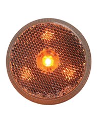 GG76971 - 2.5" REFLECTOR AMBER MARKER 4-LED LIGHT, CLEAR LENS GG76971 - 2.5" REFLECTOR AMBER MARKER 4-LED LIGHT, CLEAR LENS