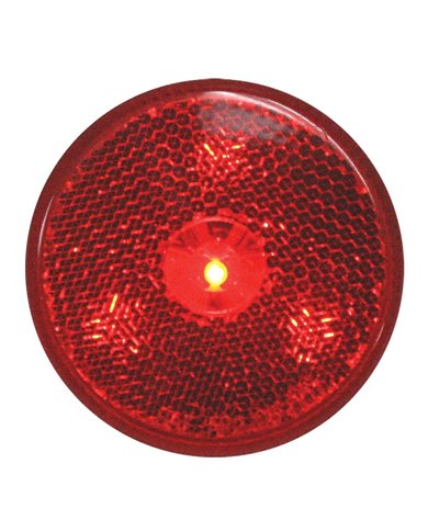 GG76972 - 2.5" RED 4-LED REFLECTOR MARKER LIGHT, RED LENS GG76972 - 2.5" RED 4-LED REFLECTOR MARKER LIGHT, RED LENS