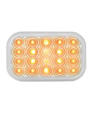 GG77011 - RECT. LOW PROFILE SPYDER AMBER/CLEAR 20-LED LIGHT GG77011 - RECT. LOW PROFILE SPYDER AMBER/CLEAR 20-LED LIGHT