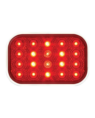 GG77013 - RECT. LOW PROFILE SPYDER RED/ RED 20-LED LIGHT GG77013 - RECT. LOW PROFILE SPYDER RED/ RED 20-LED LIGHT
