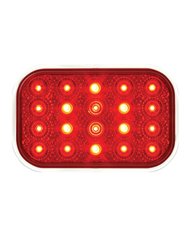 GG77013 - RECT. LOW PROFILE SPYDER RED/ RED 20-LED LIGHT