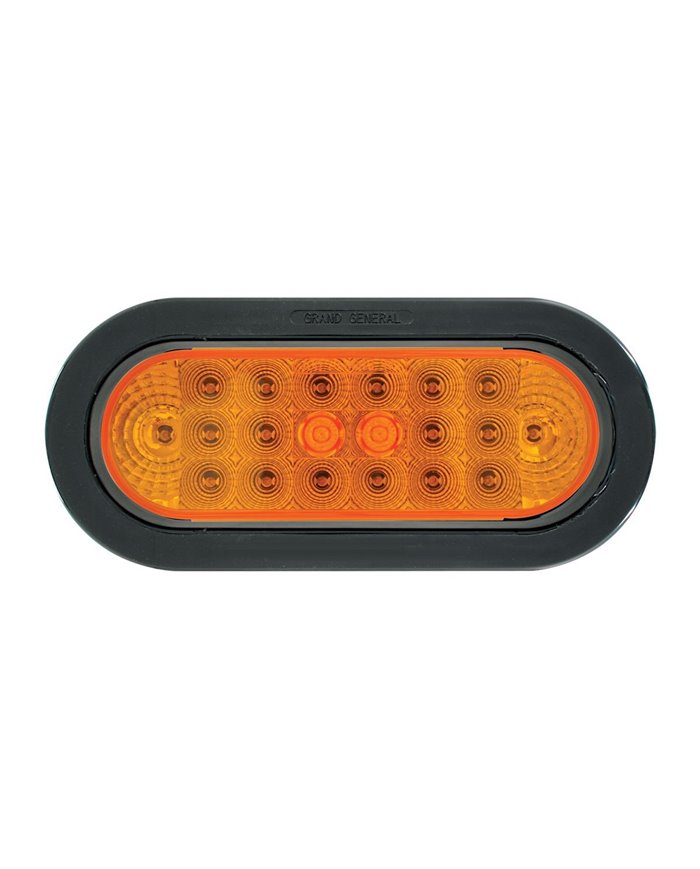 GG77040 - OVAL LOW PROFILE SPYDER AM/ AM LED W/GROMMET & PIGTAIL