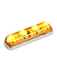 GG77140 - SMALL RECT. AMBER/AMBER 4 LED MARKER LIGHT