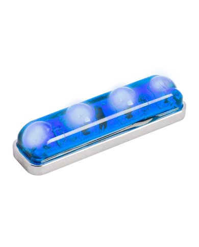 GG77141 - SMALL RECT. BLUE/BLUE 4 LED SEALED LIGHT GG77141 - SMALL RECT. BLUE/BLUE 4 LED SEALED LIGHT