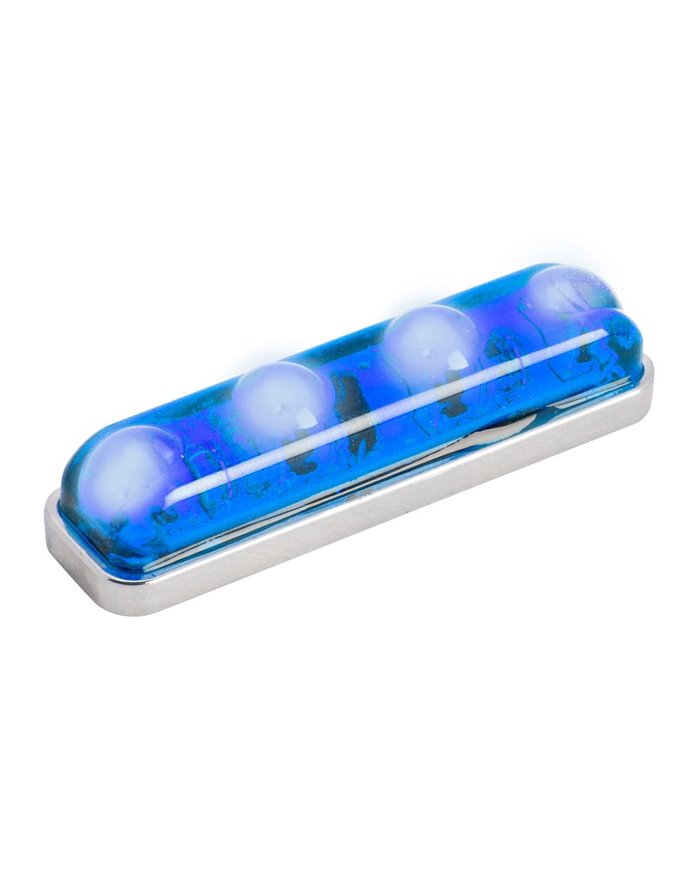 GG77141 - SMALL RECT. BLUE/BLUE 4 LED SEALED LIGHT