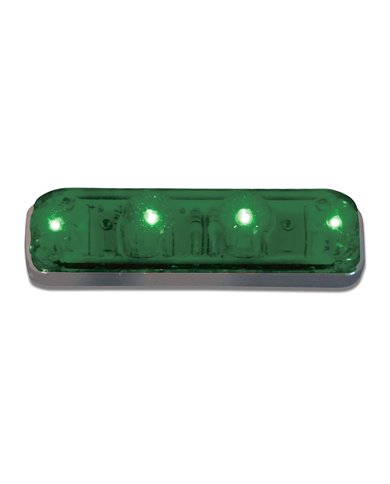 GG77142 - SMALL RECT. GREEN/GREEN 4 LED SEALED LIGHT GG77142 - SMALL RECT. GREEN/GREEN 4 LED SEALED LIGHT