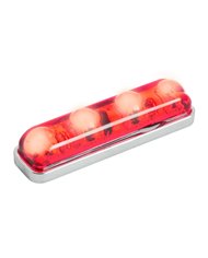 GG77143 - SMALL RECT. RED/RED 4 LED MARKER LIGHT