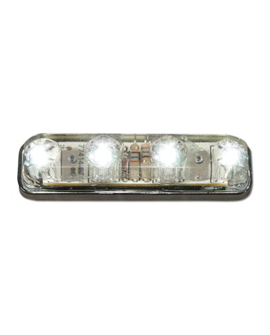 GG77144 - SMALL RECT. WHITE 4-LED SEALED LIGHT GG77144 - SMALL RECT. WHITE 4-LED SEALED LIGHT