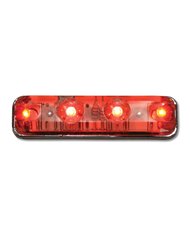 GG77148 - SMALL RECT. RED/CLEAR 4-LED MARKER LIGHT
