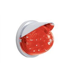 UP37287-17 LED Reflector Watermelon Flush Mount Kit With Visor - Red LED/Red Lens