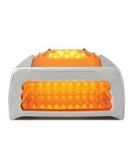 GG77234 - SPYDER AMBER/AMBER 42-LED TURN SIGNAL LIGHT W/ CR. PL. COVER