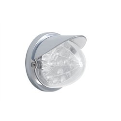 UP37289-17 LED Reflector Watermelon Flush Mount Kit With Visor - Red LED/Clear Lens