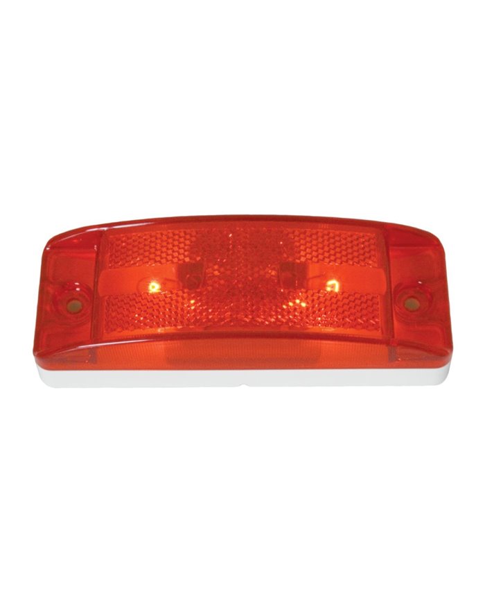 GG78286 - RED TURTLE STYLE SIDE MARKER LIGHT, REFLECTOR LENS