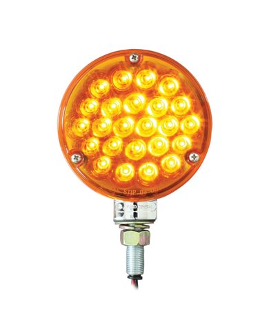 GG78350 - 4" PEARL 1 FACE AMBER/AMBER 24-LED LIGHT GG78350 - 4" PEARL 1 FACE AMBER/AMBER 24-LED LIGHT
