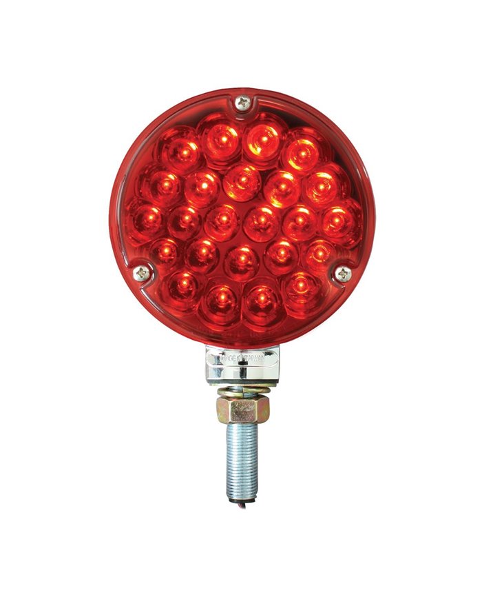 GG78353 - 4" PEARL 1 FACE RED/RED 24-LED LIGHT GG78353 - 4" PEARL 1 FACE RED/RED 24-LED LIGHT