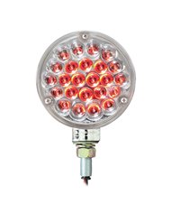 GG78356 - 4" PEARL 1 FACE RED/CLEAR 24-LED LIGHT GG78356 - 4" PEARL 1 FACE RED/CLEAR 24-LED LIGHT