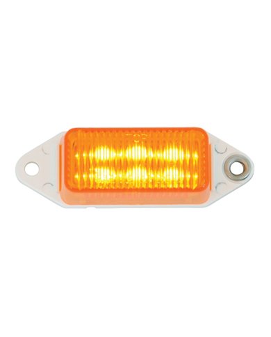 GG78370 - SMALL RECT. AMBER/AMBER 6-LED MARKER SEALED LIGHT, 2 HOLES GG78370 - SMALL RECT. AMBER/AMBER 6-LED MARKER SEALED LIGHT, 2 HOLES