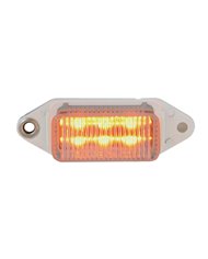 GG78371 - SMALL RECT. AMBER/CLEAR 6-LED MARKER SEALED LIGHT 2 HOLES GG78371 - SMALL RECT. AMBER/CLEAR 6-LED MARKER SEALED LIGHT 2 HOLES