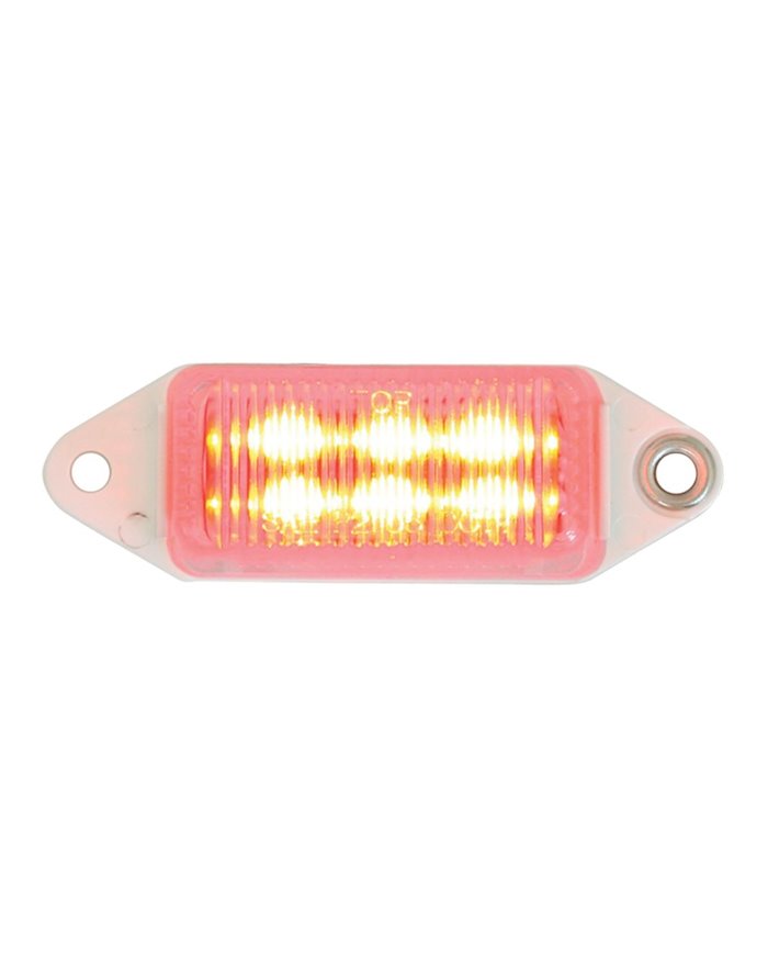 GG78373 - SMALL RECT. RED/CLEAR 6-LED MARKER SEALED LIGHT 2 HOLES GG78373 - SMALL RECT. RED/CLEAR 6-LED MARKER SEALED LIGHT 2 HOLES