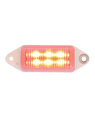 GG78373 - SMALL RECT. RED/CLEAR 6-LED MARKER SEALED LIGHT 2 HOLES GG78373 - SMALL RECT. RED/CLEAR 6-LED MARKER SEALED LIGHT 2 HOLES