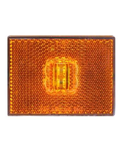 GG78380 - RECT. STUD MOUNT AMBER LED MARKER LIGHT W/REFLECTOR GG78380 - RECT. STUD MOUNT AMBER LED MARKER LIGHT W/REFLECTOR