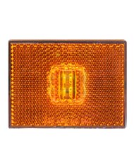 GG78380 - RECT. STUD MOUNT AMBER LED MARKER LIGHT W/REFLECTOR GG78380 - RECT. STUD MOUNT AMBER LED MARKER LIGHT W/REFLECTOR