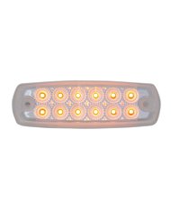 GG78561 - ULTRA THIN SPYDER AMBER 12-LED MARKER LIGHT, CLEAR LENS