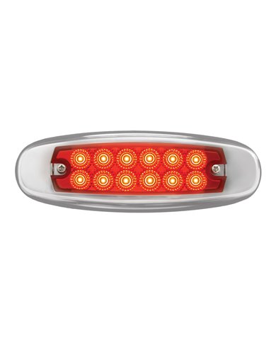 GG78567 - ULTRA THIN SPYDER RED/RED 12-LED MARKER LIGHT W/S.S. RIM GG78567 - ULTRA THIN SPYDER RED/RED 12-LED MARKER LIGHT W/S.S. RIM