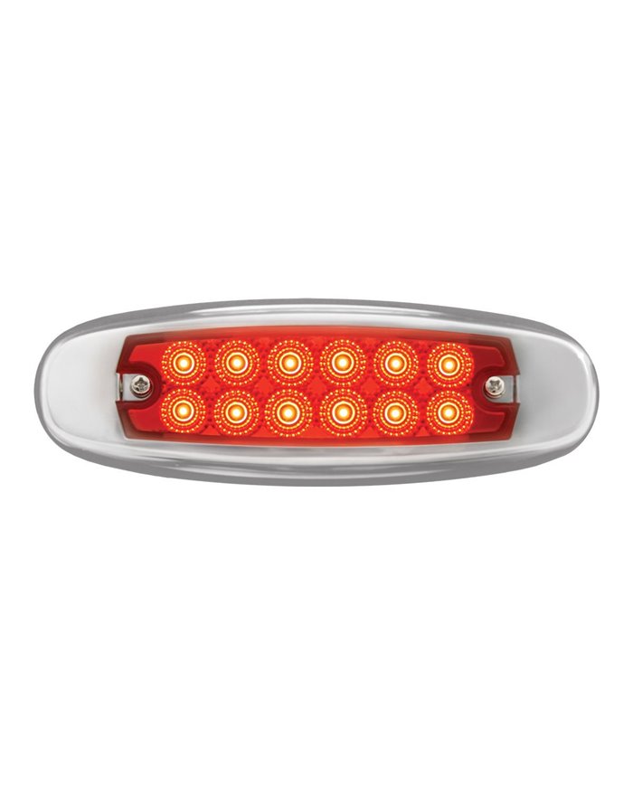 GG78567 - ULTRA THIN SPYDER RED/RED 12-LED MARKER LIGHT W/S.S. RIM GG78567 - ULTRA THIN SPYDER RED/RED 12-LED MARKER LIGHT W/S.S. RIM