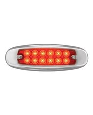 GG78567 - ULTRA THIN SPYDER RED/RED 12-LED MARKER LIGHT W/S.S. RIM GG78567 - ULTRA THIN SPYDER RED/RED 12-LED MARKER LIGHT W/S.S. RIM
