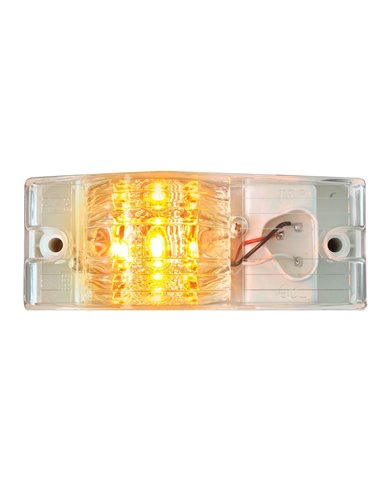 GG78601 - SIDE MOUNT SPYDER AMBER/CLEAR 9-LED MARKER/TURN LIGHT GG78601 - SIDE MOUNT SPYDER AMBER/CLEAR 9-LED MARKER/TURN LIGHT