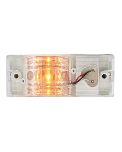 GG78606 - SIDE MOUNT AMBER/CLEAR 9-LED MARKER/TURN LIGHT GG78606 - SIDE MOUNT AMBER/CLEAR 9-LED MARKER/TURN LIGHT