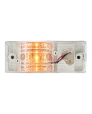 GG78606 - SIDE MOUNT AMBER/CLEAR 9-LED MARKER/TURN LIGHT GG78606 - SIDE MOUNT AMBER/CLEAR 9-LED MARKER/TURN LIGHT