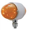 UP37308-34 LED Watermelon Double Face Light W/Chrome Housing - Amber LED/Dark Amber Lens