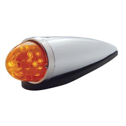 UP37310-17 LED Watermelon Cab Light Kit With Die Cast Housing - Amber LED/Dark Amber Lens