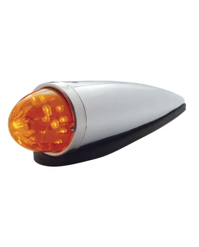 UP37310-17 LED Watermelon Cab Light Kit With Die Cast Housing - Amber LED/Dark Amber Lens
