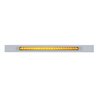 UP37318-Chrome Top Mud Flap Plate With 23 SMD LED Light Bar & Bezel - Amber LED/Amber Lens (Each)