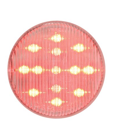 GG79318 - 2.5" FLEET RED/CLEAR 13 LED SEALED LIGHT GG79318 - 2.5" FLEET RED/CLEAR 13 LED SEALED LIGHT