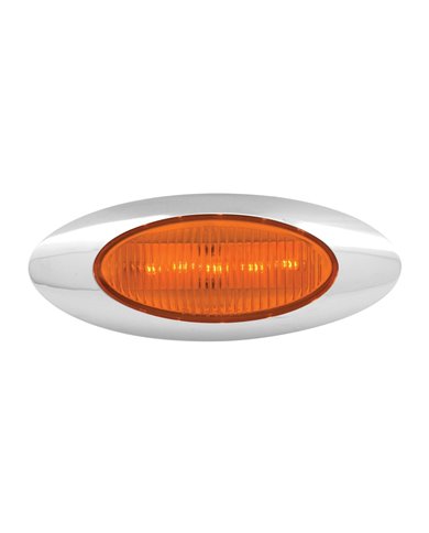 GG79460 - Y2K AMBER PLUG IN MARKER LIGHT W/ CR. PLASTIC BEZEL GG79460 - Y2K AMBER PLUG IN MARKER LIGHT W/ CR. PLASTIC BEZEL