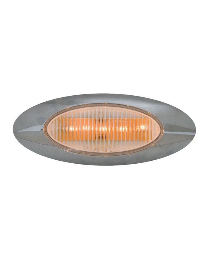 GG79462 - PLUG IN Y2K CLEAR MARKER LIGHT W/ CR. PLASTIC BEZEL
