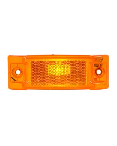 GG79710 - RECT. AMBER MARKER LIGHT W/REFLECTOR & HOT WIRE PLUG GG79710 - RECT. AMBER MARKER LIGHT W/REFLECTOR & HOT WIRE PLUG