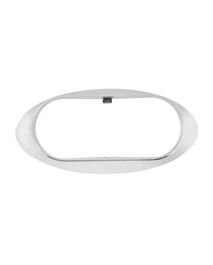 GG80005 - CR. PLASTIC SMALL OVAL LIGHT GUARD FOR 2.5"X1" SIZE