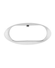 GG80005 - CR. PLASTIC SMALL OVAL LIGHT GUARD FOR 2.5"X1" SIZE