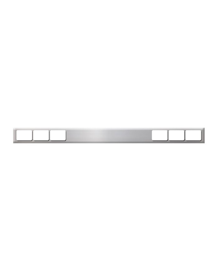 GG80132 - 1 PC S.S. LIGHT BAR ONLY W/ RECT. HOLES