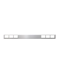 GG80132 - 1 PC S.S. LIGHT BAR ONLY W/ RECT. HOLES