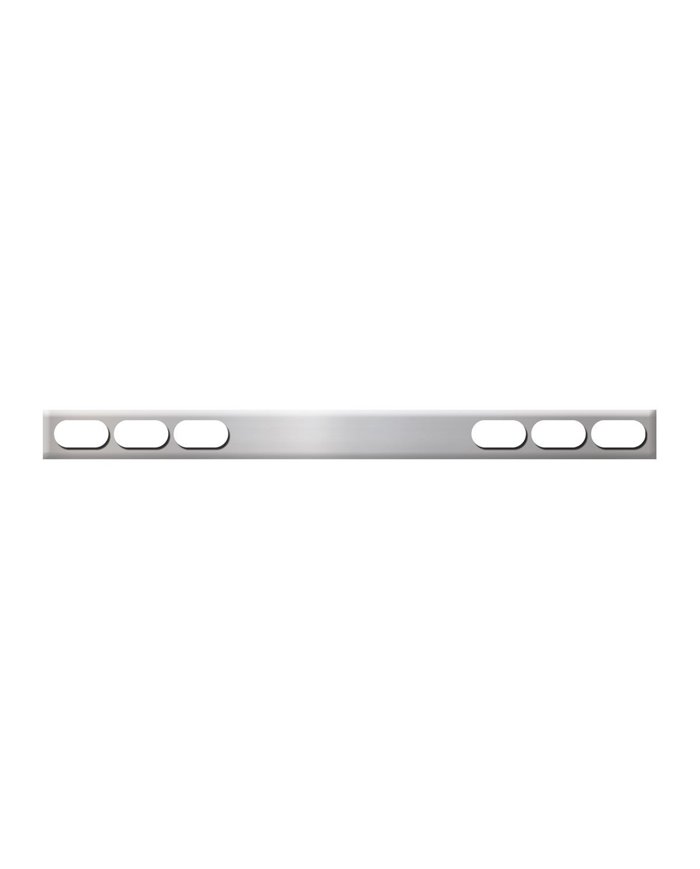 GG80137 - 1 PC S.S. REAR LIGHT BAR ONLY W/OVAL HOLES